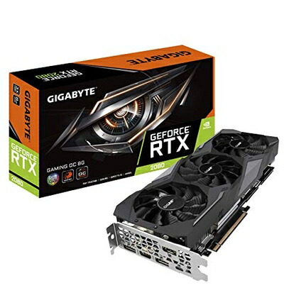 【中古】 GIGABYTE NVIDIA GeForce RTX 2080搭載 ビデオカード GAMINGシリーズ 8GBモデル GV-N2080GAMING OC-8GC