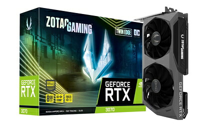 【中古】 ZOTAC GAMING GeForce RTX 3070 Twin Edge OC グラフィクスゲーム盤 ZT-A30700H-10P VD7416