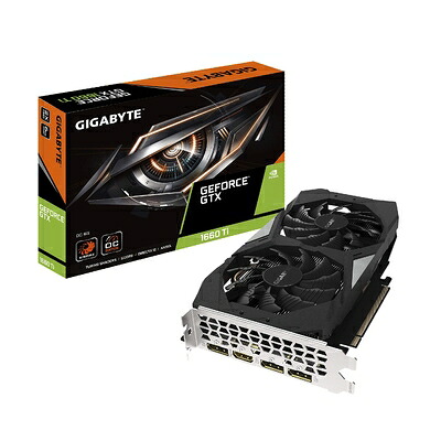 【中古】 GIGABYTE NVIDIA GeForce GTX 1660Ti 申し受ける グラフィックゲーム盤 6GB WINDFORCE 2X 気違い模範例 GV-N166TOC-6GD PCパーツ-パソコン・周辺機器