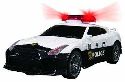 【中古】 ジョーゼン(Jozen) ライトドライブ 1/32スケールラジコン ニッサン GT-R パトカー ホワイト JRVC125-WH