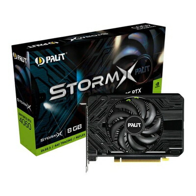 【中古】 Palit(パリット) GeForce RTX 4060 StormX V1 8GB / NE64060019P1-1070F / グラフィックゲーム盤