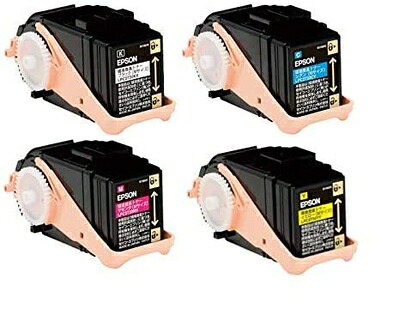 【中古】 EPSON 環境推進トナーLPC3T33KV/CV/MV/YV 4色セット 純正品