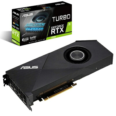 【中古】 ASUS NVIDIA RTX2060 搭載 デュアルボール ベアリング ファン モデル 6GB TURBO-RTX2060-6G|ベアホームズ