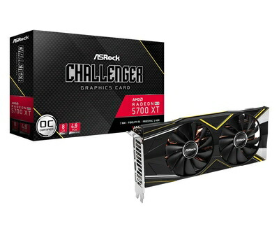 【中古】 ASRock AMD Radeon RX5700XT 積み上げる グラフィックゲーム盤 GDDR6 8GB オリジナルファンモデル RX5700XT Challenger D8G OC