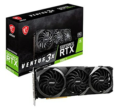 【中古】 MSI GeForce RTX 3080 Ti VENTUS 3X 12G OC グラフィクスゲーム盤 VD7770