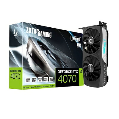 【中古】 ZOTAC GAMING GEFORCE RTX 4070 Twin Edge OC グラフィクスゲーム盤 ZT-D40700H-10M VD8484