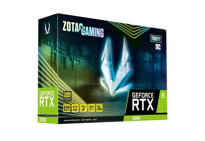 【中古】 ZOTAC GAMING GeForce RTX 3080 Trinity OC LHR グラフィクスゲーム盤 ZT-A30800J-10PLHR VD7781