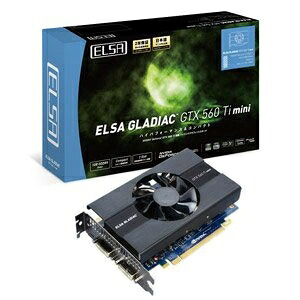 【中古】 ELSAビデオカード GLADIAC GTX 560 Ti mini 1GB GD560-1GERTM｜ベアホームズ