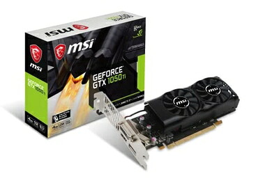 【中古】 MSI ロープロファイル対応 グラフィックスカード GEFORCE GTX 1050 TI 4GT LP｜ベアホームズ