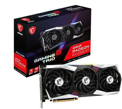 【中古】 MSI Radeon RX 6900 XT GAMING X TRIO 16G グラフィクスゲーム盤 VD7547