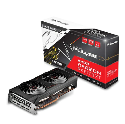 【中古】 Sapphire PULSE Radeon RX 6700 XT グラフィックスボード 11306-02-20G VD7607｜ベアホームズ