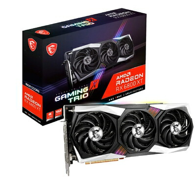 【中古】 MSI Radeon RX 6800 XT GAMING X TRIO 16G グラフィクスゲーム盤 VD7458