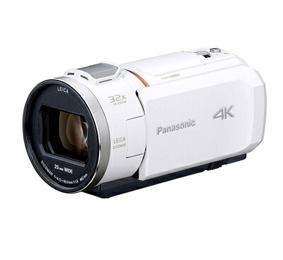 【中古】 パナソニック 4K ビデオカメラ VX1M 64GB あとから補正 ホワイト HC-VX1M-W