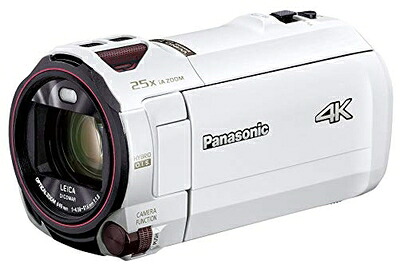 【中古】 パナソニック 4K ビデオカメラ VX992M 64GB 光学20倍ズーム ピュアホワイト HC-VX992M-W