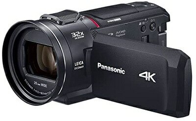 【中古】 パナソニック(Panasonic) 4K デジタルテレビカメラ 内蔵記憶装置64GB 5軸変わり種手振れ手を加える 光学24倍望遠レンズ 黒いこと HC-VX2MS-K