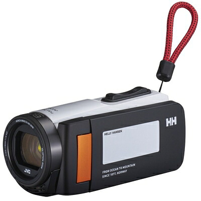 【中古】 JVCKENWOOD HELLY HANSEN×JVC テレビカメラ Everio R 雨合羽 防塵 32GB ノース白いこと GZ-HH140-WB
