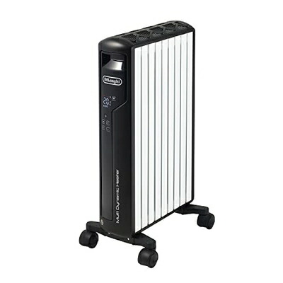 【中古】 De\u0027Longhi (デロンギ) マルチダイナミックヒーター Wi-Fi模範例 MDHAA12WIFI-BK 明かり暖房器 無し風暖房装置 静音 適用業務取り締まり GPS連絡 かっこ良い金棒引き相応う [8-10畳] [ピュアホワイト×引っ敷き黒いこと] デロンギファミリー書きとどめるで5年 ストーブ・ヒーター-家電