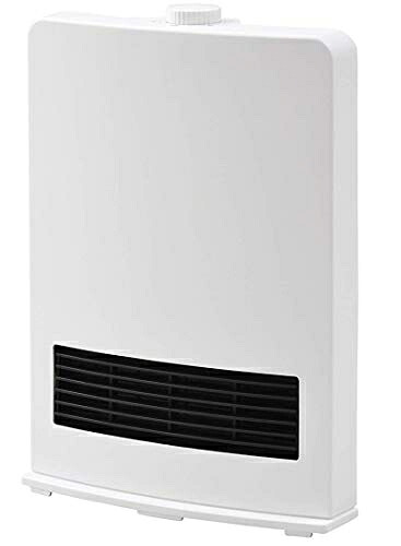 【中古】 [山善] セラミックファンヒーター セラミックヒーター 1200W 小型 速暖 出力2段階切替 転倒オフスイッチ 足元 トイレ 脱衣所 ホワイト DF-J121(W)
