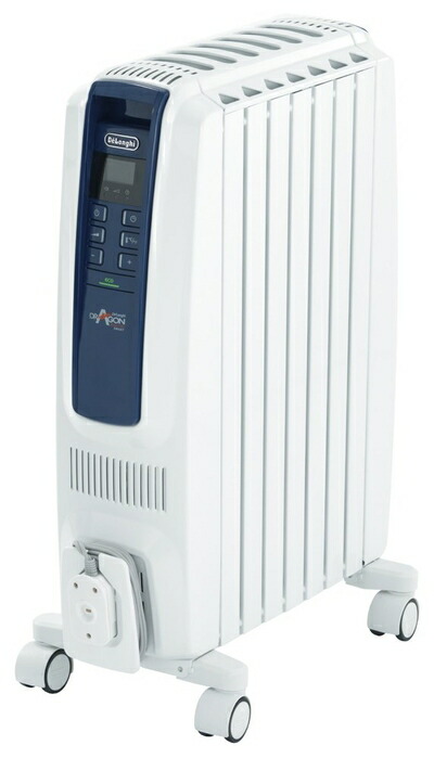 【中古】 デロンギ (DeLonghi) ドラゴンデジタルスマート オイルヒーター X字型フィン7枚 3～8畳用 QSD0712-MB