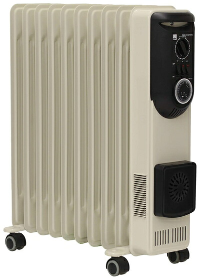 【中古】 DBK オイルヒーター(セラミックヒーター付き) 10枚フィン 【4～9畳用】 HEZC13/10JCH
