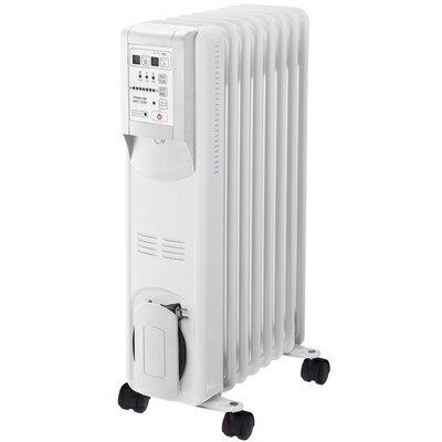 【中古】 Hidamari マイコン式 オイルヒーター(リモコン付) ホワイト OHT-1556WH