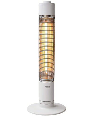 【中古】 [山善] グラファイトヒーター(900W/450W 2段階切替) 自動首振り機能付 ホワイト DCTS-A091(W)