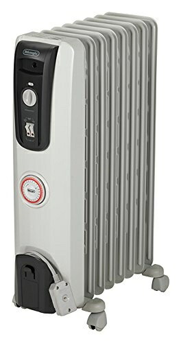 【中古】 デロンギ オイルヒーター サーマルカットフィン 【8～10畳用】ホワイト + ミディアムグレー H770812EFSN