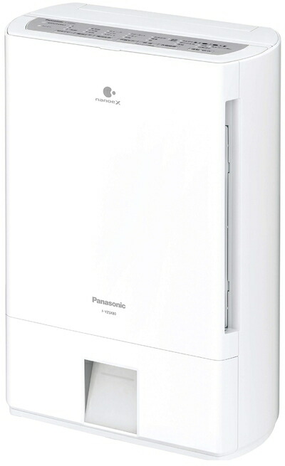 【中古】 パナソニック 衣類乾燥除湿機 ナノイーX搭載 デシカント方式 ～19畳 シルバー F-YZSX80-S
