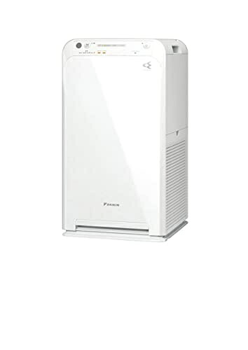 【中古】 ダイキン 空気清浄機（加湿無し）【ペットのニオイ・毛、花粉対策】MC55Z-W 25畳 ホワイト ストリーマ 静音設計 コンパクト お手入れ簡単 強力吸引 壁際設置 ハウスダスト 省エネ ウイルス