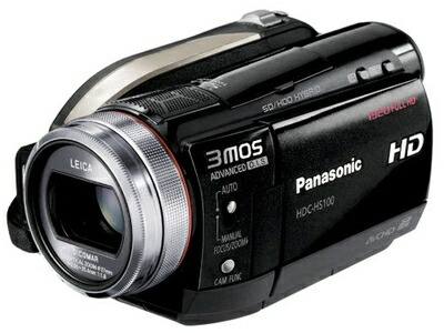 【中古】 パナソニック デジタルハイビジョンビデオカメラ ブラック HDC-HS100-K