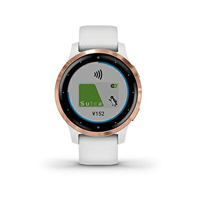 【中古】 GARMIN vivoactive 4S White/Rose Gold 010-02172-27