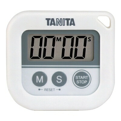 【中古】 タニタ 丸洗いタイマー100分計 ホワイト TD-376-WH