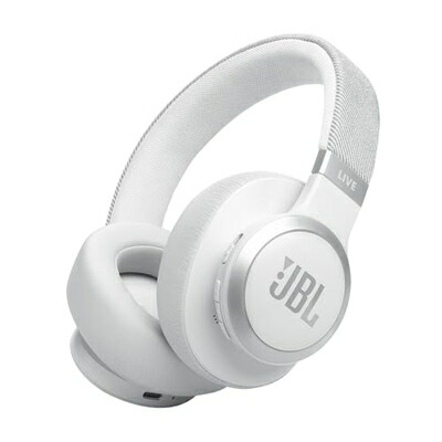 【中古】 JBL LIVE 770 NC スタイル/デザイン/ハイブリッドノイズキャンセリング/Bluetooth対応/マルチポイント/オーバーイヤーヘッドホン/ホワイト/JBLLIVE770NCWHT