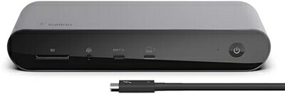 【中古】 【VGP 2022受賞】Belkin CONNECT Pro 12-in-1 Thunderbolt 4 Dock ドッキングステーション M1 Pro/Max MacBook Pro / M1 iPad Pro / EVO Windows 10 / デュアル/トリプルディスプレイ対応 HDMI 8K USB-C PD 90W TB4ケーブル(0.8m)付属 INC006qcSGY