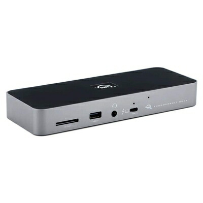 【中古】 【国内置き目品】 OWC Thunderbolt Dock （OWC サンダーボルト ドック）独立独行型デイジーチェーン×3 / Thunderbolt 4 ×4 / USB-A ×4 / SD歌留多拡張スロット/イヤホンジャック/ギガビット・イーサネット / 4K-8K繋ぎ合わせる / 96W給電