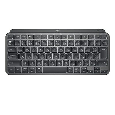 【中古】 ロジクール MX KEYS mini KX700GRd ミニマリスト ワイヤレス イルミネイテッド キーボード グラファイト 充電式 Bluetooth Logi Bolt Unifying非対応 USB-C-A 日本語配列 無線 KX700 国内正規品|ベアホームズ