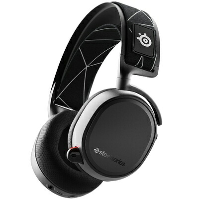【中古】 SteelSeries ゲーミングヘッドセット 無線 ワイヤレス スマホ 2.4Ghz/Bluetooth対応 密閉型 PC PS5 PS4 Arctis 9 Wireless 61484 ブラック M