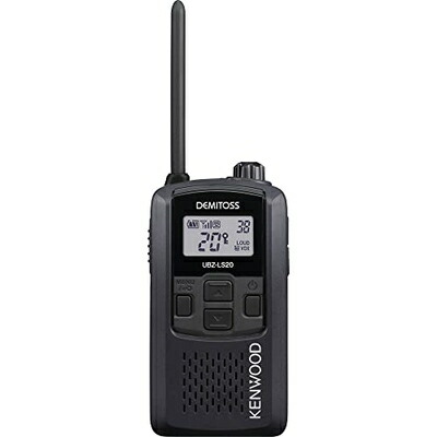 【中古】 JVCケンウッド 一種独特小ワット数トランシーバー UBZ-LS20 黒いこと デミ放り投げる (UBZ-LP20 あと取り機種)