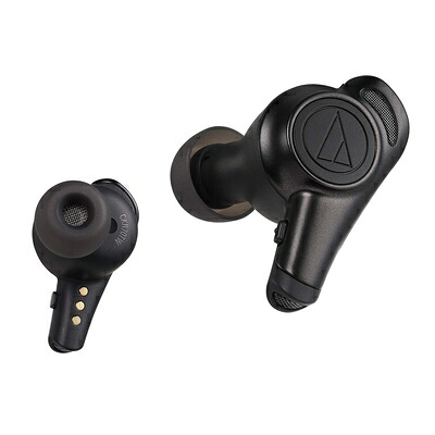 【中古】 オーディオテクニカ ATH-CKR70TW BK ワイヤレスイヤホン bluetoothワイヤレスイヤホン ノイズキャンセリング / 急速充電対応 / IPX4防水 / 最大約20時間再生 / Qualcomm aptX / ヒアスルー機能 / 高性能MEMSマイク 【国内正規品】ブラック ATH-CKR70TW BK