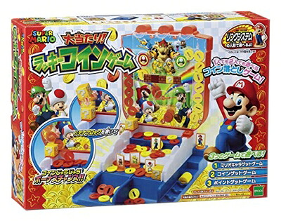 【中古】 エポック社(EPOCH) スーパーマリオ 大当たりラッキーコインゲーム｜ベアホームズ