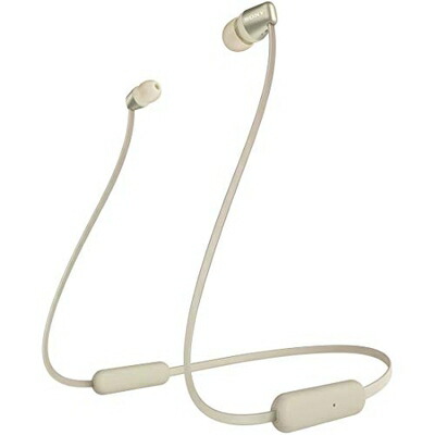 【中古】 ソニー ワイヤレスイヤホン WI-C310 : Bluetooth対応/最大15時間連続再生/マイク付き フラットケーブル採用 2019年モデル ゴールド WI-C310 NC