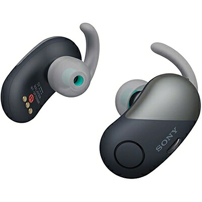 【中古】 ソニー 完全ワイヤレスノイズキャンセリングイヤホン WF-SP700N : Amazon Alexa搭載 Bluetooth対応 左右分離型 防滴仕様 2018年モデル ブラック/ WF-SP700N BM