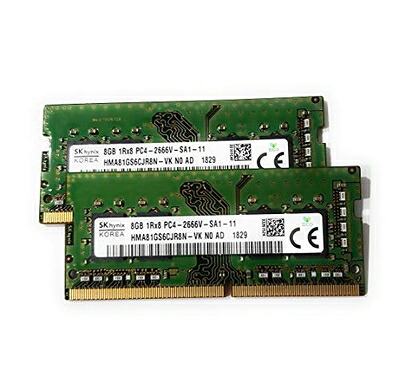 【中古】 純正OEM ノートパソコン SK Hynix Ram HMA81GS6CJR8N-VK 16GB (2X8GB) PC4-21300 DDR4-2666MHz Non-ECC Unbuffered CL19 260-Pin SoDimm 1.2V シングルランク ノートパソコンメモリ(16GB (2x8GB))