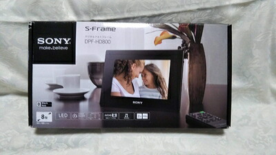【中古】 ソニー SONY デジタルフォトフレーム S-Frame 固定ディスク800 8.0型 内蔵記憶装置2GB 黒いこと DPF-固定ディスク800/B デジタルフォトフレーム-カメラ・ビデオカメラ・光学機器