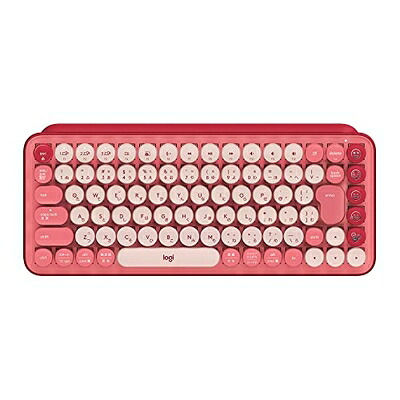 【中古】 ロジクール POP KEYS K730RO メカニカル ワイヤレス キーボード ローズ 日本語配列 メカニカルキーボード ワイヤレスキーボード bluetooth Logi Bolt Unifying非対応 windows mac chrome iPad ios Android 無線 K730 国内正規品