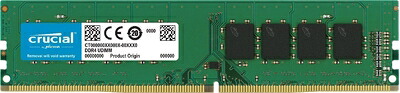 【中古】 Crucial デスクトップ用増設メモリ 8GB(8GBx1枚) DDR4 2400MT/s(PC4-19200) CL17 UDIMM 288pin CT8G4DFS824A