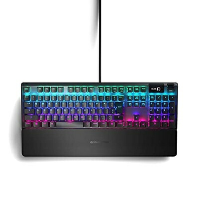 【中古】 SteelSeries ゲーミングキーボード 有線 ハイブリッドメカニカルスイッチ 日本語配列 有機ELディスプレイ搭載 Apex 5 64537