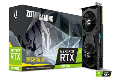 【中古】 ZOTAC GAMING GeForce RTX 2070 SUPER Twin Fan グラフィックスボード VD7003 ZT-T20710F-10P