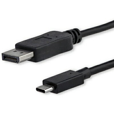 【中古】 StarTech.com USB-C - DisplayPortディスプレイケーブル USB Type-C - ディスプレイポート変換アダプタ 1m 4K/60Hz ブラック CDP2DPMM6B
