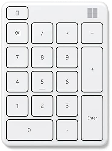 【中古】 マイクロソフト 携帯電話 パッド 23O-00018 : 無線電話 薄型 テンキー 手がかりカスタム可 3台繋ぎ合わせる可 Bluetooth ( グレイシア ) Windows Surface 相応う